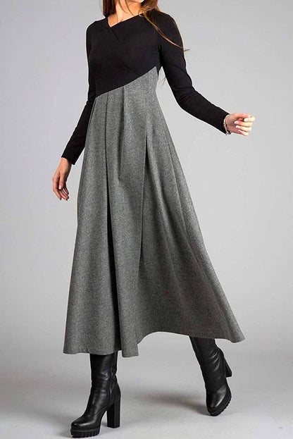 Édith | Maxi-robe à manches longues