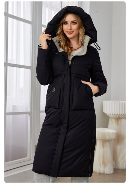 Parka Longue à Capuche Luxe