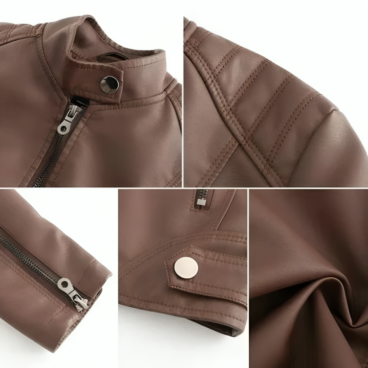 Veste en cuir Liliana